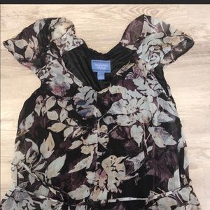 Simply Vera Vera Wang purple floral dress